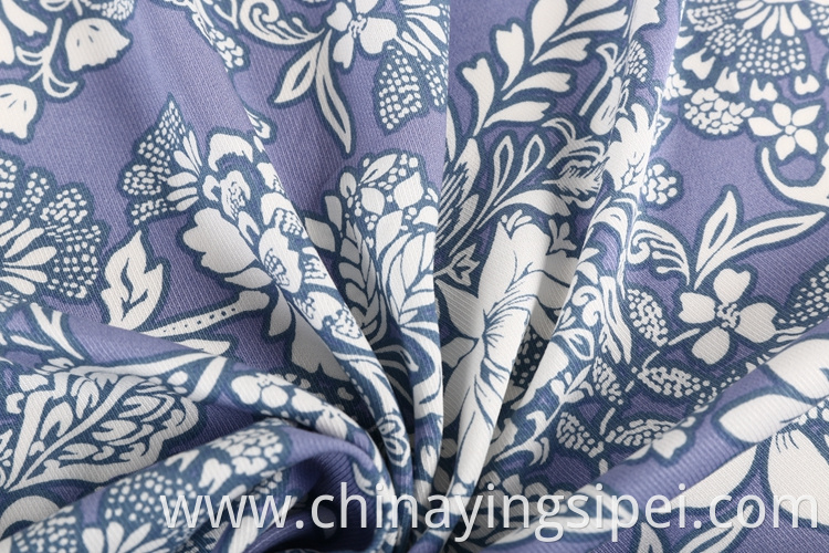 Fashion stocklot twill woven rayon printed viscose fabric for garment